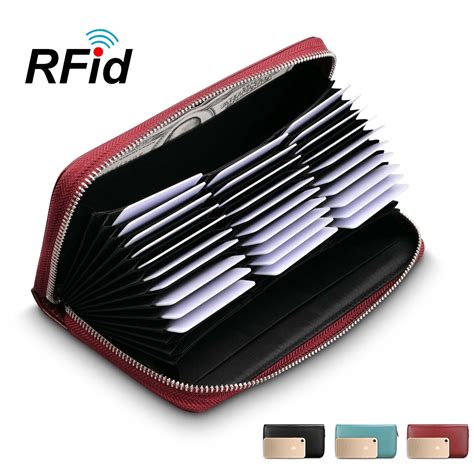 rfid card case leather|rfid blocking card case.